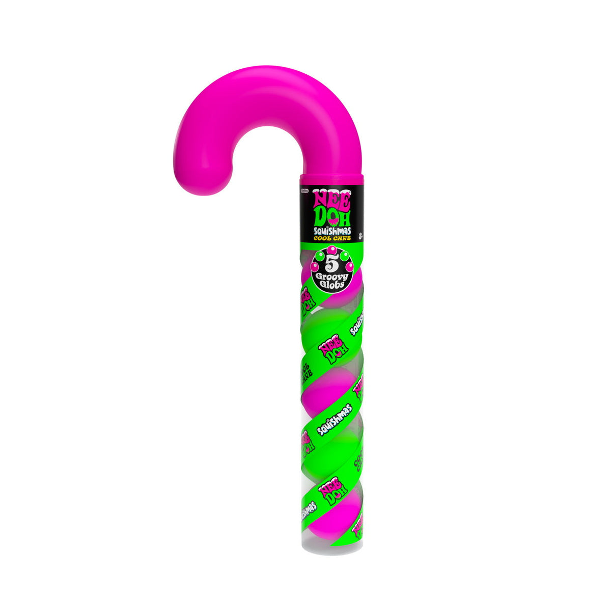 NeeDoh Squishmas Cool Cane Stress Toy